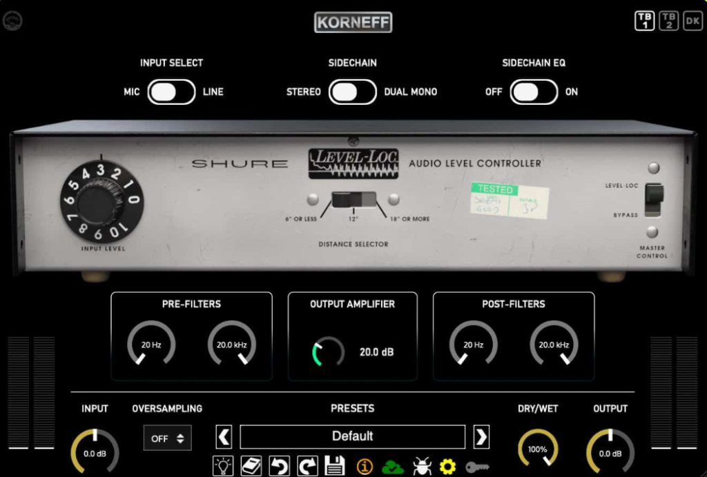 [终极个性压缩器] Korneff Audio Shure Level-Loc v1.0.2 Patched+Keygen-GUISEPPE [MacOSX]-vst音频站