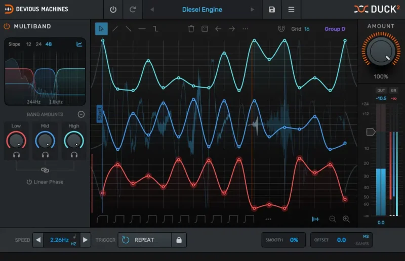 [更新：终极侧链闪避插件] Devious Machines Duck 2 v2.0.27 U2B-MORiA [MacOSX]-vst音频站
