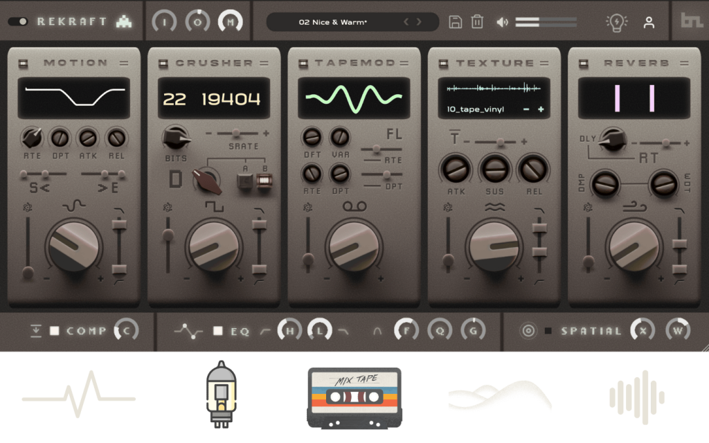 [模块化 Lofi 低保真复古染色效果器] BeatSkillz Rekraft v1.1.0 [WiN]-vst音频站