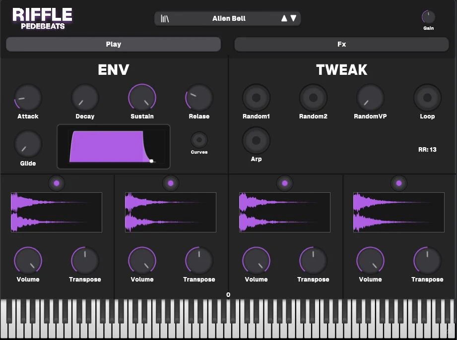 [旋律创作工具插件] PedeBeats Riffle v1.3 Incl.Keygen [WiN, MacOSX]-vst音频站
