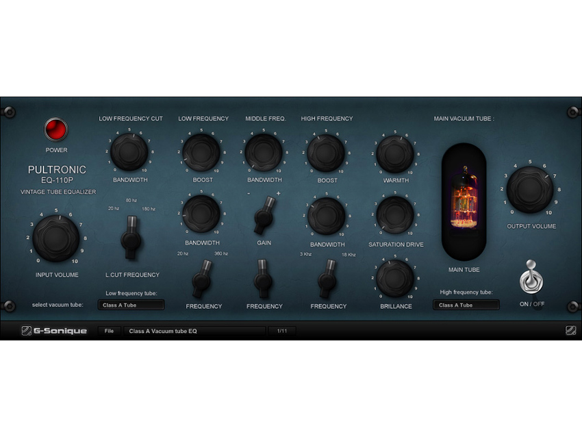 【EQ】G-Sonique Pultronic EQ110P 真空管均衡 WIN-vst音频站