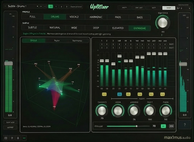 [自动化立体声到环绕声上混插件] Max1mus Audio UpM1xer v1.1.1 [WiN]-vst音频站