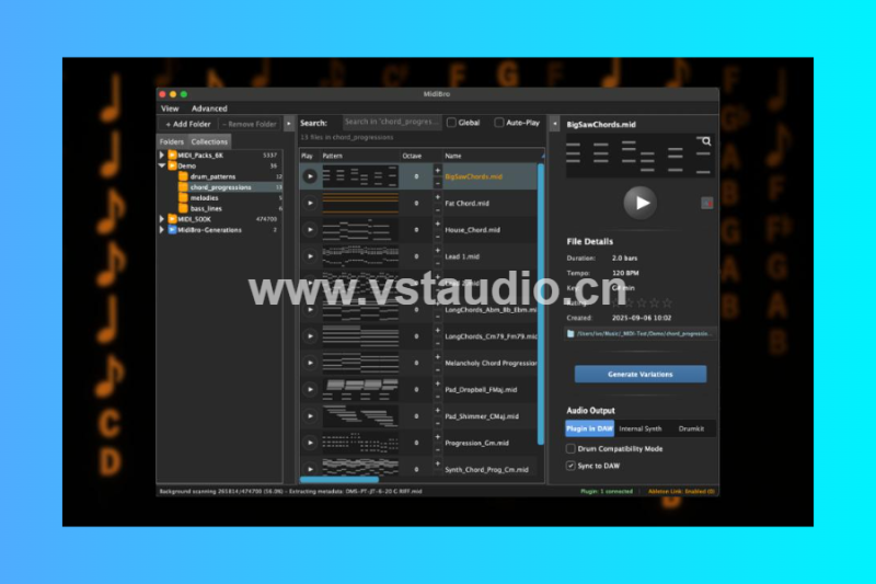 [MIDI文件浏览器管理插件] ivoschi MidiBro v1.7.0 [WiN, MacOSX]-vst音频站