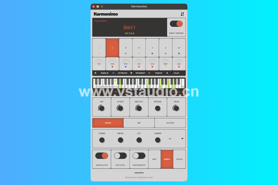 [和弦生成器] Clayworks Harmonimo v1.2.4 Incl. Keygen-MOCHA [WiN]-vst音频站