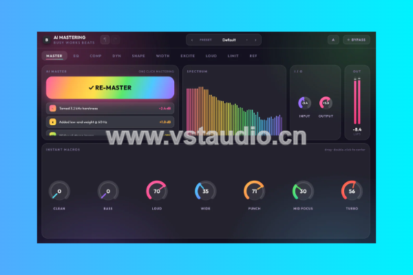 [AI母带处理工具] Busy Works Beats AI Mastering 8 v8.0.0 U2B-GUISEPPE [MacOSX]-百度、夸克-vst音频站