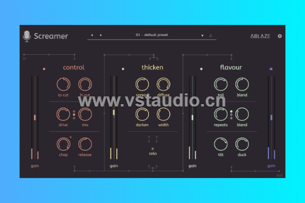 [极致人声效果器] Ablaze Audio Screamer v1.0.5/1.0.2 [WiN, MacOSX] – 百度、夸克-vst音频站