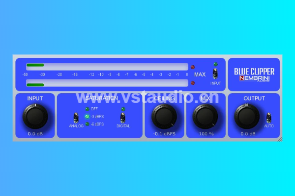 [削波与饱和度] Nembrini Audio NA Blue Clipper v1.0.0 Incl Keygen-R2R [WiN] - 百度、夸克-vst音频站