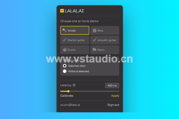 [AI 音轨分离工具] Lalal Stem Separator v2.1.0 [WiN] - 百度夸克-vst音频站